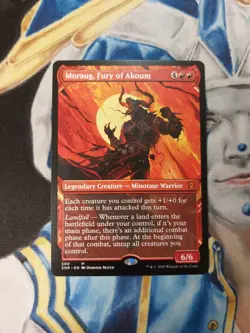 Moraug, Fury of Akoum SHOWCASE MTG Zendikar Rising Red Mythic Creature LP x1 - Image 2
