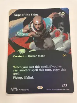 Sage of the Skies (Borderless) Foil - 0328 - Tarkir Dragonstorm - NM/M - Image 1