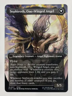 Sephiroth, Fabled Soldier Borderless Final Fantasy Near Mint NM MTG Magic - Image 2