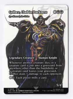 Golbez, Clad in Darkness (Showcase) 10 MTG FINAL FANTASY: Through the Ages (FCA) - Image 1