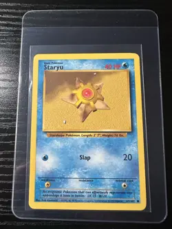 Staryu 65/102 Unlimited Base Set WOTC Vintage Pokemon - Image 1