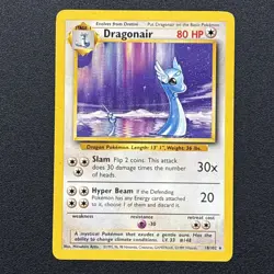 Dragonair 018/102 Base Set Pokemon Card Wizard WOTC Near Mint NM/LP - Image 1