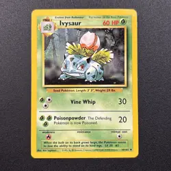 Ivysaur 030/102 Base Set Regular Pokemon Card Near Mint NM - Image 1