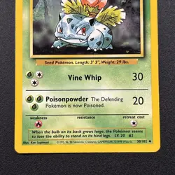 Ivysaur 030/102 Base Set Regular Pokemon Card Near Mint NM - Image 3