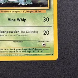 Ivysaur 030/102 Base Set Regular Pokemon Card Near Mint NM - Image 5