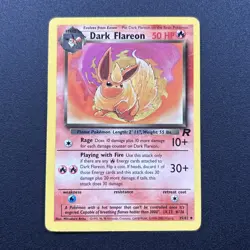 Dark Flareon 35/82 Team Rocket Non-Holo Pokemon Card Wizards Near Mint - Image 1