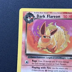 Dark Flareon 35/82 Team Rocket Non-Holo Pokemon Card Wizards Near Mint - Image 5