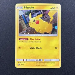 Pikachu SM157 Black Star Promo Holo Sun& Moon Pokemon Card Near Mint NM - Image 1