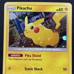 Pikachu SM157 Black Star Promo Holo Sun& Moon Pokemon Card Near Mint NM - Image 2