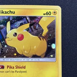 Pikachu SM157 Black Star Promo Holo Sun& Moon Pokemon Card Near Mint NM - Image 4