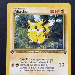 Pikachu 60/64 Jungle Non-Holo 1999 Pokemon Card Wizards WOTC Near Mint NM - Image 2