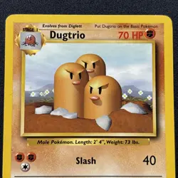 Dugtrio 019/102 Base Set Non-Holo Rare WOTC Wizards Pokemon Card NM/LP - Image 2