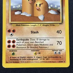 Dugtrio 019/102 Base Set Non-Holo Rare WOTC Wizards Pokemon Card NM/LP - Image 3