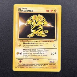 Electabuzz 020/102 Base Set Regular Vintage Pokemon Card WOTC Near Mint NM - Image 1