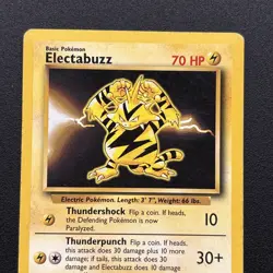 Electabuzz 020/102 Base Set Regular Vintage Pokemon Card WOTC Near Mint NM - Image 2