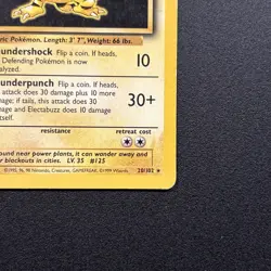 Electabuzz 020/102 Base Set Regular Vintage Pokemon Card WOTC Near Mint NM - Image 5