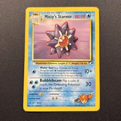 Misty's Starmie 056/132 Gym Heroes Non-Holo Pokemon Card Wizards Near Mint NM - Image 1