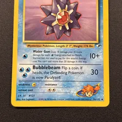 Misty's Starmie 056/132 Gym Heroes Non-Holo Pokemon Card Wizards Near Mint NM - Image 3