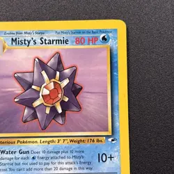 Misty's Starmie 056/132 Gym Heroes Non-Holo Pokemon Card Wizards Near Mint NM - Image 4
