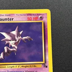 Haunter 21/62 Fossil Regular Vintage Pokemon Card WOTC Near Mint NM - Image 4