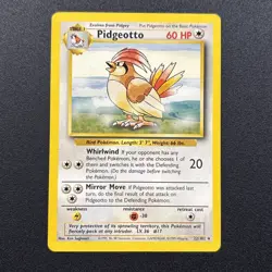 Pidgeotto 022/102 Base Set Non-Holo WOTC Wizards Pokemon Card Near Mint NM - Image 1