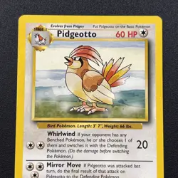 Pidgeotto 022/102 Base Set Non-Holo WOTC Wizards Pokemon Card Near Mint NM - Image 2