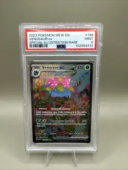2023 POKEMON MEW EN-151 #198 Venusaur ex Special Illustration Rare PSA 9 - Image 1