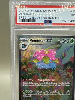 2023 POKEMON MEW EN-151 #198 Venusaur ex Special Illustration Rare PSA 9 - Image 2