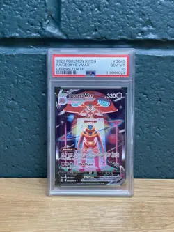 Pokemon TCG Deoxys Vmax GG45/GG70 Crown Zenith Galarian Gallery PSA 10 - Image 1