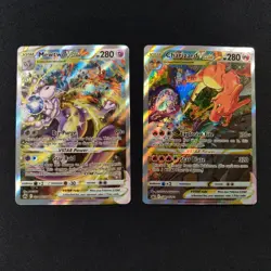 VSTAR Mewtwo & Charizard Set of 2 GG44/GG70, SWSH262 Dual Art Pokemon Tcg - Image 2