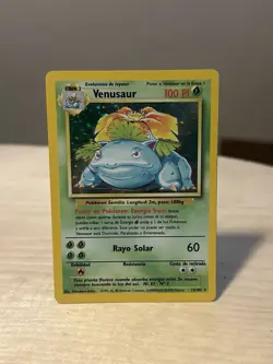 Pokemon Venusaur Base Set Holo Rare SPANISH Card 15/102 - Image 1