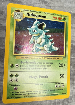 Nidoqueen 7/64 Holo Rare Pokemon NEAR MINT NO PLAY - Image 2