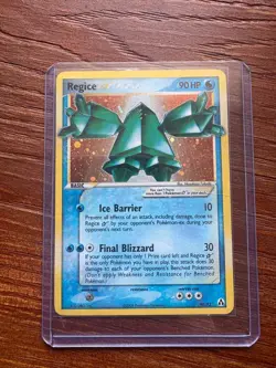 2006 Pokemon Regice EX (2006) Gold Star #90/92 Legend Maker Holo Foil Rare! - Image 1
