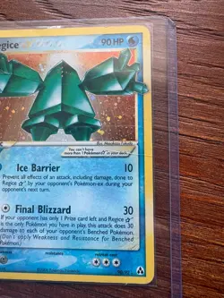 2006 Pokemon Regice EX (2006) Gold Star #90/92 Legend Maker Holo Foil Rare! - Image 3