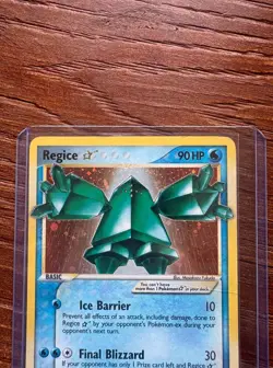 2006 Pokemon Regice EX (2006) Gold Star #90/92 Legend Maker Holo Foil Rare! - Image 4