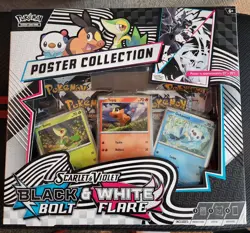 Pokemon TCG SV10.5 Black Bolt & White Flare Unova Poster Collection Box Sealed - Image 1