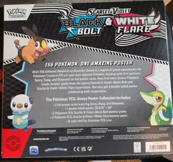 Pokemon TCG SV10.5 Black Bolt & White Flare Unova Poster Collection Box Sealed - Image 2