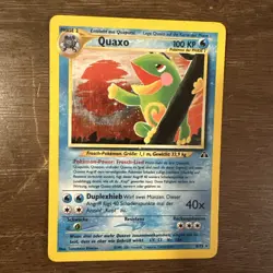2001 Pokemon Neo Discovery German Politoed Quaxo Holo #8/75 - Image 1