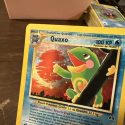 2001 Pokemon Neo Discovery German Politoed Quaxo Holo #8/75 - Image 2