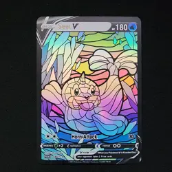 Pokemon Seel Stain Glass Custom Made Fan Art Holo - Image 1