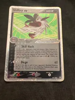 Pokemon TCG Power Keepers Shiftry ex 97/108 Holo DMG - Image 1