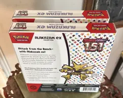2x Alakazam Ex Collection Boxes Scarlet & Violet 151 Pokemon 2023 Sealed 🔥🔥 - Image 3