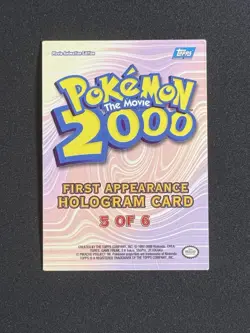 Pokemon the Movie 2000 Topps - Ledyba Hologram First Appearance - Image 4