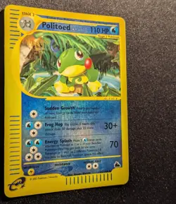 Pokemon SKYRIDGE - #25/144 Politoed - Reverse Holo - ENG - Near Mint - Image 5