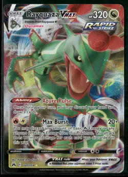 Pokemon - Rayquaza Vmax 101/159 Ultra Rare Crown Zenith NM - Image 1