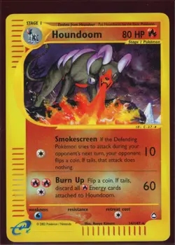 Pokemon AQUAPOLIS - #14/147 Houndoom - Reverse Holo - ENG - Lightly Played+ - Image 1