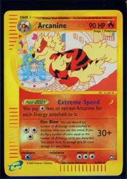 Pokemon AQUAPOLIS - #2/147 Arcanine - Reverse Holo - ENG - Lightly Played - Image 1