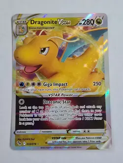 Dragonite VSTAR 050/078 Holo Rare VSTAR Pokemon GO Pokemon NM - Image 1
