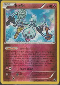 Klefki Reverse Holo 80/114 - MP - Steam Siege - Pokemon TCG - Image 1