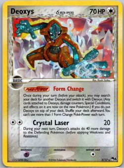 Pokemon TCG Deoxys (Delta Species) Rare Holo POP Series 4 002/017 MP - Image 1